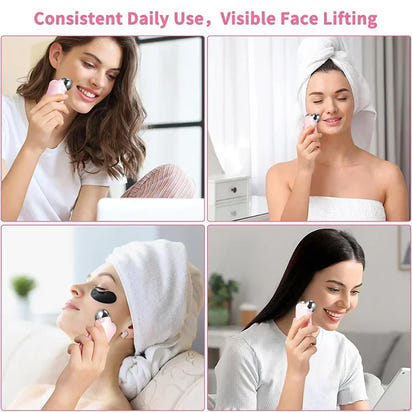 LumaSkin™ V-Face Sculpting Roller – Microcurrent Facial Lifting & Toning Device