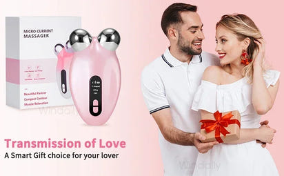 LumaSkin™ V-Face Sculpting Roller – Microcurrent Facial Lifting & Toning Device